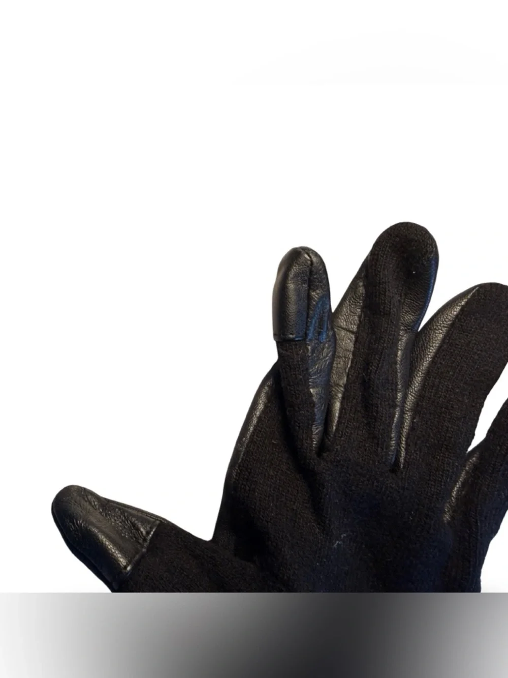 Lauren Ralph Lauren Raised Logo Leather Touch Gloves - Picture 10 of 10